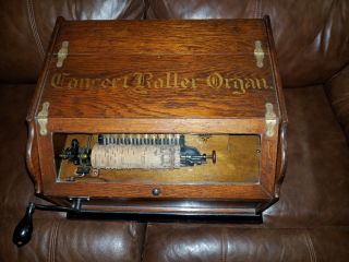 Antique Concert Roller Organ With 12 Cobs,  Good