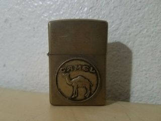 Vtg 1932 - 1992 Zippo Joe Camel Cigarettes Solid Brass Lighter Case Anniversary