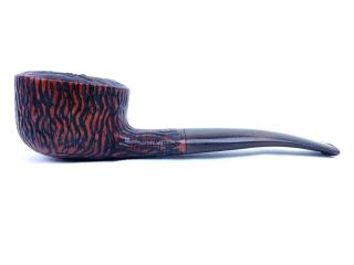 Vtg Estate Pipe The Tinder Box Monza 4 Briar Italy Rusticated Smoking