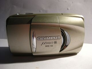 Vintage Olympus mju III 100 WIDE All Weather 35mm Film Camera 2