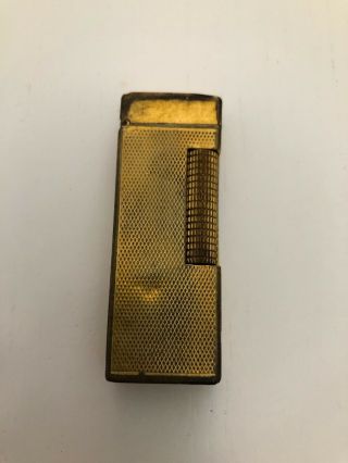Swiss Vintage Made Dunhill Gold Plated ‘barlycorn " Rollagas Lighter