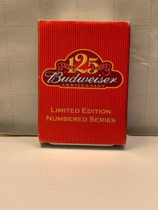 Budweiser Beer 125th Anniversary Brass Zippo Lighter 1331/6000