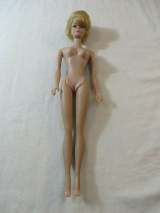 Vintage Barbie Blonde Bubblecut Barbie Straight Leg Nude Loose