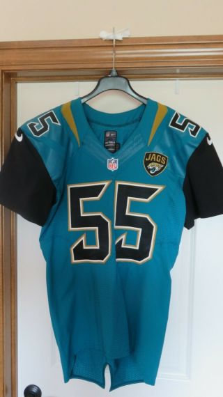 Jacksonville Jaguars Authentic Game Issued Jersey Sz 40
