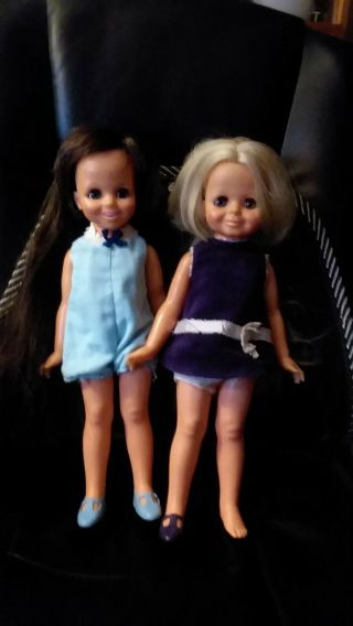 Vintage 1970’s Ideal Toys - Velvet & Mia Dolls