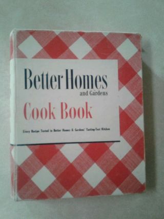 Vtg 1951 Better Homes And Gardens Cook Book Hc 5 Ring Binder Recipes Clippings,