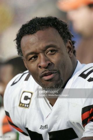 Willie Mcginest Browns Game Worn Jersey Photo Match Last Game Of Career