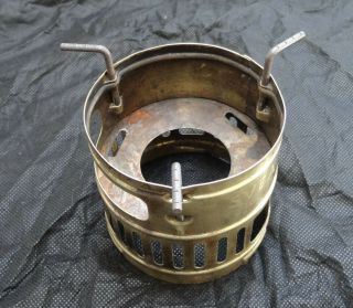 Vintage Engraved Brass Max Sievert Svea 123 Stove Windscreen Pot Support