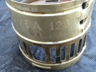 Vintage Engraved Brass Max Sievert SVEA 123 STOVE Windscreen Pot support 2