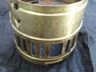 Vintage Engraved Brass Max Sievert SVEA 123 STOVE Windscreen Pot support 3