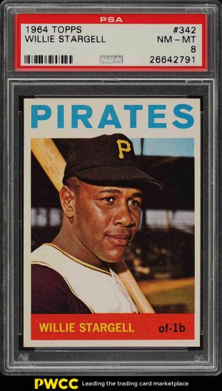 1964 Topps Willie Stargell 342 Psa 8 Nm - Mt (pwcc)