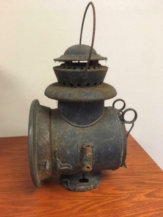 Vintage Antique C.  T.  HAM MFG.  CO.  DIAMOND ROCHESTER NY Lantern Lamp IMPD 2