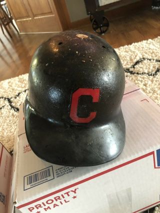 Carlos Santana Game Issued Batting Helmet,  Cleveland Indians
