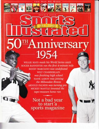 Mlb Sports Illustrated July 14 - 21,  2003 50th Anniversary 1954 - 2004 Double Issue