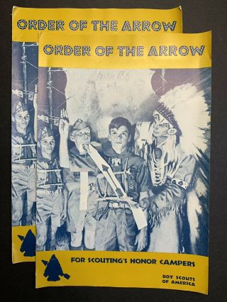 Vintage Boy Scout Pamphlets: 1968 Order Of The Arrow - Scouting 