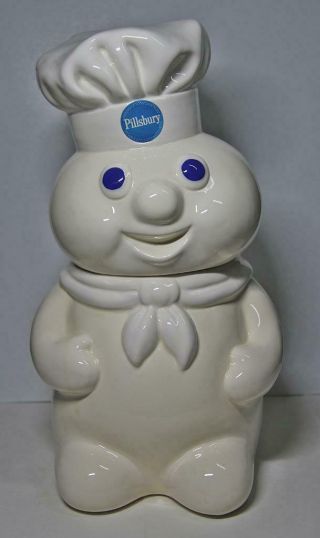 Vintage Pillsbury Dough Boy Poppin Fresh Cookie Jar 1988