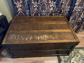 Antique Looking Living Room Coffee Table With Storage