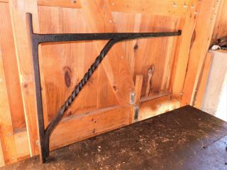 LARGE ANTIQUE HAND FORGED FIREPLACE CRANE,  PROJECTS 41 
