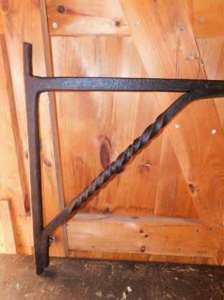 LARGE ANTIQUE HAND FORGED FIREPLACE CRANE,  PROJECTS 41 