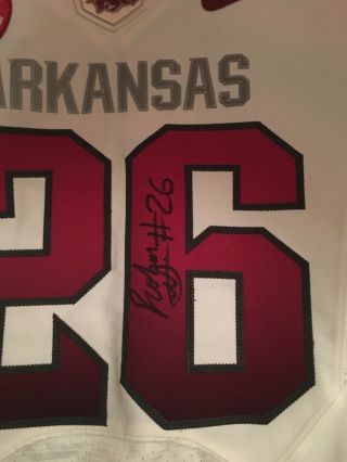 Arkansas Razorbacks Game Worn/used Signed Jersey 2