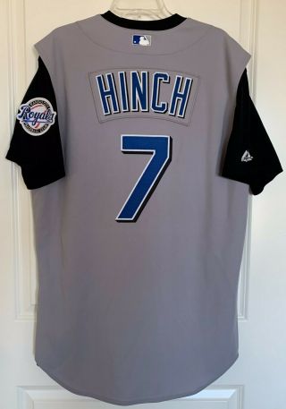 Kansas City Royals A.  J.  Hinch 7 Majestic Team - Issued Gray Road Jersey Size 46