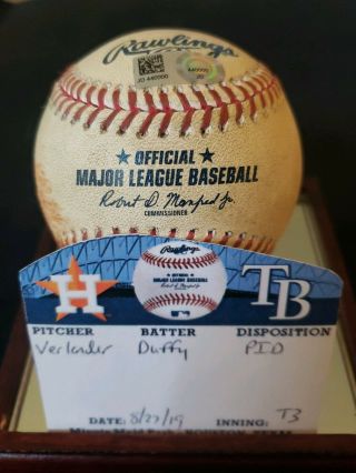 Justin Verlander Houston Astros 220 Win Game Baseball 8/27/2019 Cy Young 