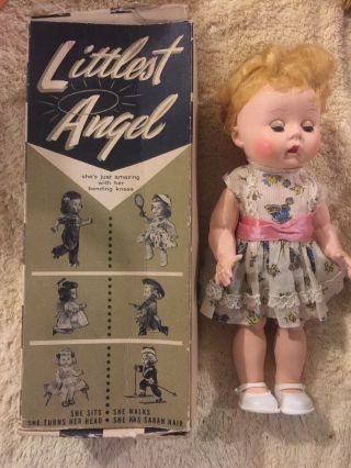 Vintage Arranbee R & B Littlest Angel Doll W Box,  & Extra Clothes 1010