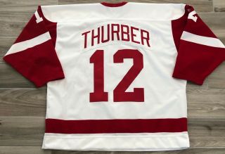 University of Wisconsin Badgers game worn hockey jersey 12 Matt Thurber 2