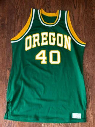 Vintage 1980s Oregon Ducks Game Basketball Jersey Worn By 40 Rasmussen?