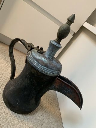 A Lovely Islamic Antique Arabian Iraqi/saudi/omani Coffee Pot Dallah