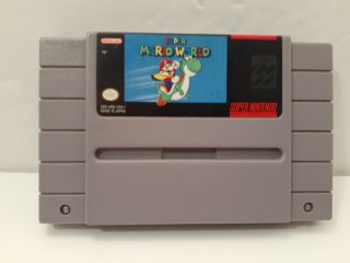 Nintendo Mario World (nintendo Snes,  1992) Vintage Video Game