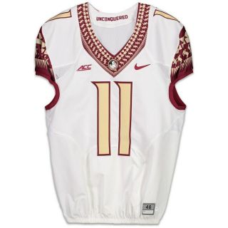Florida State Seminoles Fsu Game Issued Jersey 11 Rare Gold Numbers Size 46