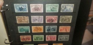 Antique U.  S.  1893 Columbia Stamps 1 Cent Through $5 (16)