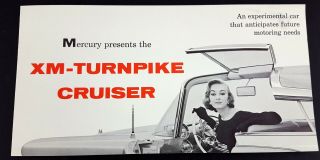 1956 Mercury Xm - Turnpike Cruiser Experimental Car Brochure