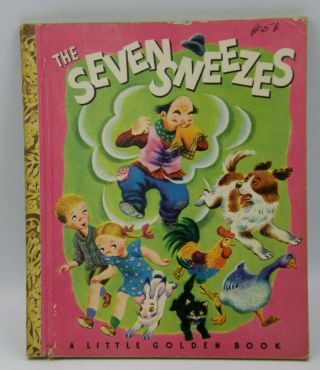 The Seven Sneezes,  A Little Golden Book,  1948 Vintage Children 
