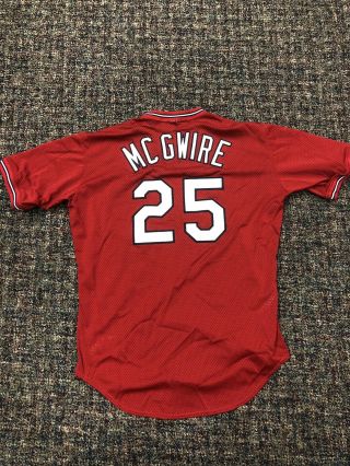 1997 Mark McGwire St.  Louis Cardinals Game Worn BP Mesh Pullover Jersey 3