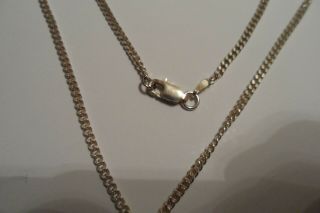 Vintage silver necklace with a marcasite and seed pearl drop.  925 for silver. 3