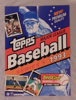 1993 Topps Major League Baseball Picture Cards Poster