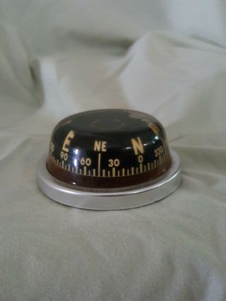 Vintage Airguide Auto Boat Compass Made In Chicago - No Mount Type