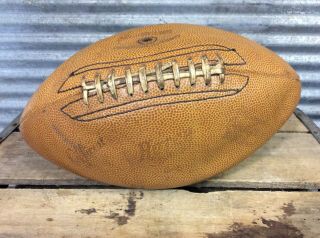 Vtg 40s WWII Hutch G - 5 US Military Issued Leather Football Cincinnati OH RARE 2
