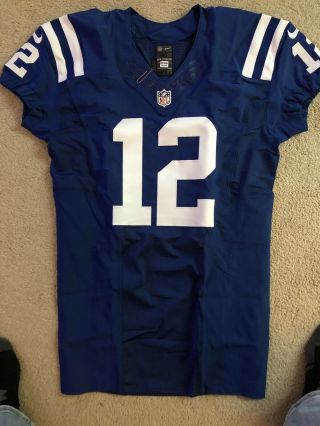 Andrew Luck Nike Skill On - Field Jersey Autographed PSA/DNA Team Issued Indy Colt 3