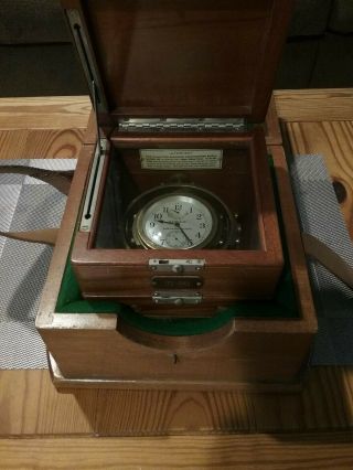 Hamilton Mounted Chronometer Watch Model 22 Circa 1943 - - -