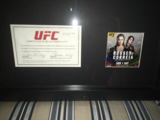 Ronda Rousey Fight Worn Top from her final KO Win vs Beth Correia With UFC Cert 3