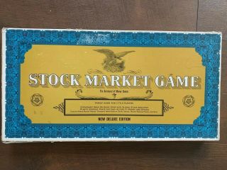Vintage 1968 Whitman Stock Market Game The Aristocrat Of Money Game