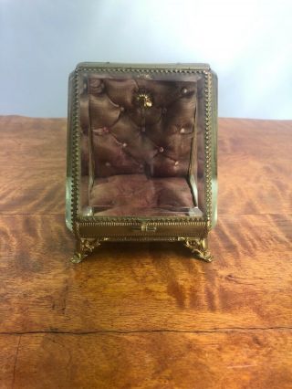 Antique Ornate Victorian Pocket Watch Holder Display Box
