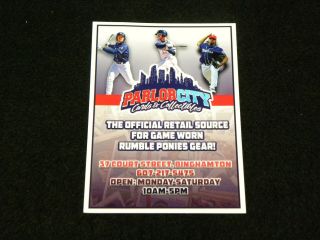 Nick Sergakis Binghamton Rumble Ponies Game Worn Jersey Spiedies Theme Mets 3