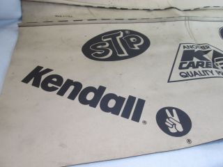 Vintage Kmart K - care automotive fender cover Prestone Cam 2,  STP Kendall oil 2