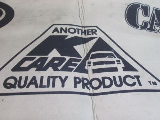 Vintage Kmart K - care automotive fender cover Prestone Cam 2,  STP Kendall oil 3