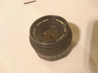 Vintage Fuji Fujinon 1:2.  2 55mm Camera Lens F:55mm Fuji Photo Film Co