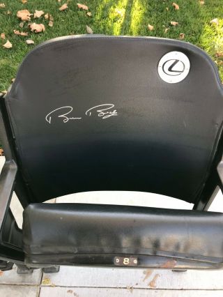 SF Giants Bruce Bochy Autographed Lexus Dugout Stadium Seats - Man Cave 3